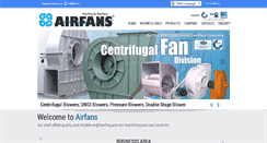 Desktop Screenshot of airfansblowers.com